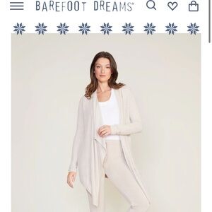 Black - Barefoot dreams long cardigan